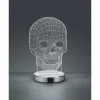 Luminaires Reality Lampe à poser Reality Skull LED Chrome, 1 lumière* Éclairage Led