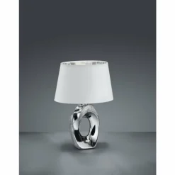 Lampes En Tissu-Luminaires Reality Lampe à poser Reality TABA Argenté, 1 lumière