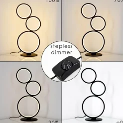 hofstein Lampe à poser Rodekro LED Noir, 1 lumière