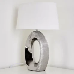 Lampes En Tissu-hofstein Lampe à poser Rovio Argenté, 1 lumière