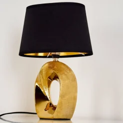 Lampes En Tissu-hofstein Lampe à poser Rovio Or, 1 lumière