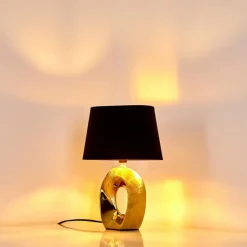 Lampes En Tissu-hofstein Lampe à poser Rovio Or, 1 lumière