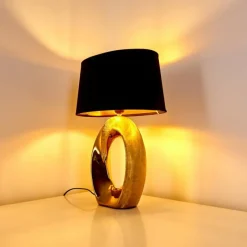 Lampes En Tissu-hofstein Lampe à poser Rovio Or, 1 lumière