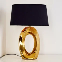 Lampes En Tissu-hofstein Lampe à poser Rovio Or, 1 lumière