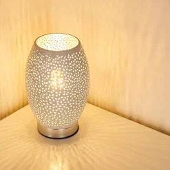 hofstein Lampe à poser Saksborg Chrome, 1 lumière* Lampes À Poser