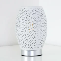 hofstein Lampe à poser Saksborg Chrome, 1 lumière* Lampes À Poser