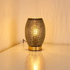 Lampes Dorées-hofstein Lampe à poser Saksborg Noir doré, 1 lumière