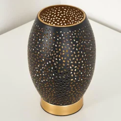 Lampes Dorées-hofstein Lampe à poser Saksborg Noir doré, 1 lumière