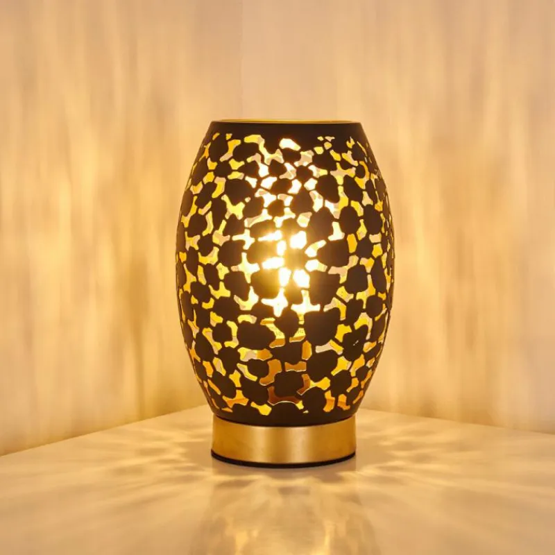 Lampes Dorées-hofstein Lampe à poser Saksborg Noir doré, 1 lumière