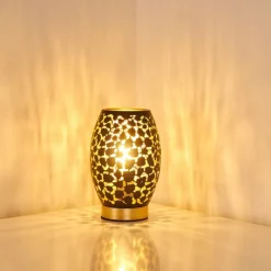 Lampes Dorées-hofstein Lampe à poser Saksborg Noir doré, 1 lumière