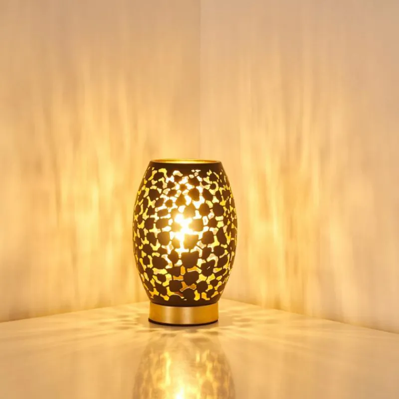 Lampes Dorées-hofstein Lampe à poser Saksborg Noir doré, 1 lumière