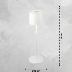 SCHÖNER WOHNEN-Kollektion Lampe à poser Sun LED Blanc, 1 lumière, Changeur de couleurs