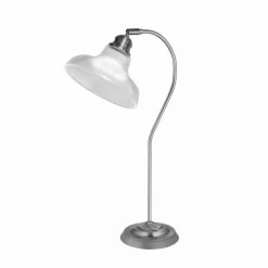 Luminaires Searchlight Lampe à poser Searchlight BISTRO Argenté, Transparent, 1 lumière