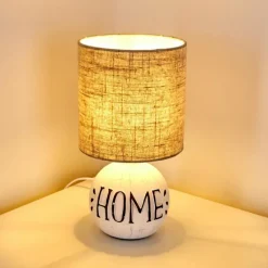 Lampes En Tissu-hofstein Lampe à poser Seon HOME Blanc, 1 lumière