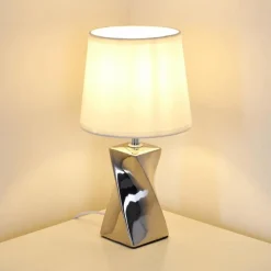 Lampes En Tissu-hofstein Lampe à poser Shenzhen Argenté, 1 lumière