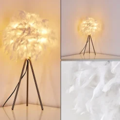 Lampes En Tissu-hofstein Lampe à poser Skaulo Nickel mat, 1 lumière