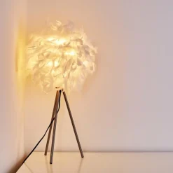 Lampes En Tissu-hofstein Lampe à poser Skaulo Nickel mat, 1 lumière