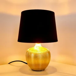 Lampes En Tissu-hofstein Lampe à poser Stampa Or, 1 lumière