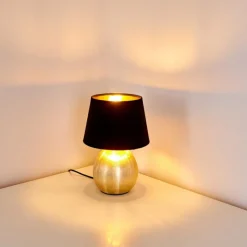 Lampes En Tissu-hofstein Lampe à poser Stampa Or, 1 lumière