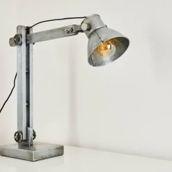 Lampes Industrielles-hofstein Lampe à poser Svanfolk Gris, Rouille, 1 lumière