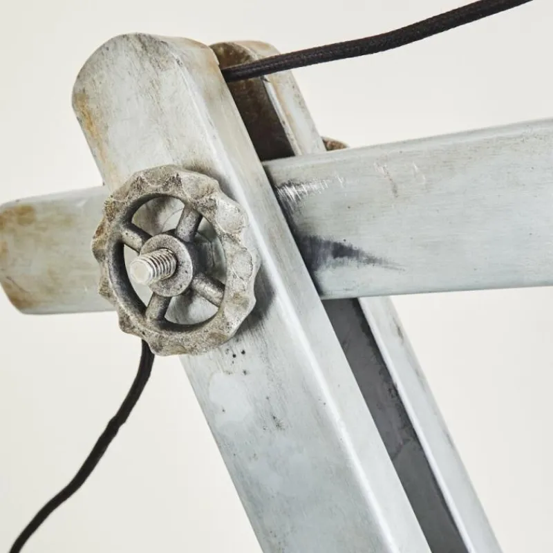 Lampes Industrielles-hofstein Lampe à poser Svanfolk Gris, Rouille, 1 lumière