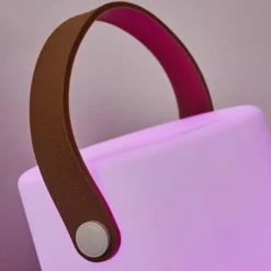 hofstein Lampe à poser Tacuala LED Brun, Blanc, 1 lumière, Changeur de couleurs