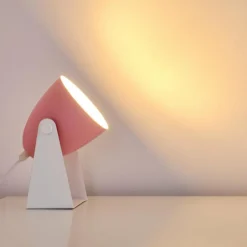 Luminaires Scandinaves-hofstein Lampe à poser Takeda Blanc, 1 lumière