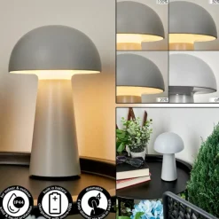 hofstein Lampe à poser Telve LED Gris, 1 lumière