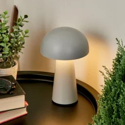 hofstein Lampe à poser Telve LED Gris, 1 lumière