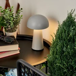 hofstein Lampe à poser Telve LED Gris, 1 lumière