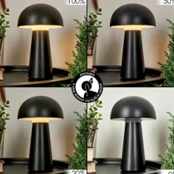 hofstein Lampe à poser Telve LED Noir, 1 lumière