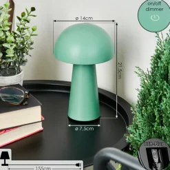 hofstein Lampe à poser Telve LED Vert, 1 lumière