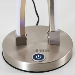 hofstein Lampe à poser Tervo LED Nickel mat, 2 lumières