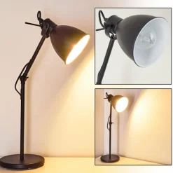 hofstein Lampe à poser Timola Noir, 1 lumière* Lampes À Poser