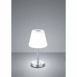 Luminaires Trio Lampe à poser Trio EMERALD LED Nickel mat, 1 lumière