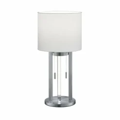 Lampes En Tissu-Luminaires Trio Lampe à poser Trio Leuchten TANDORI Nickel mat, 4 lumières