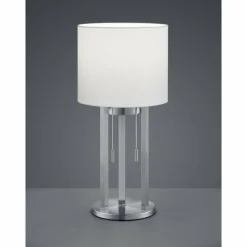 Lampes En Tissu-Luminaires Trio Lampe à poser Trio Leuchten TANDORI Nickel mat, 4 lumières