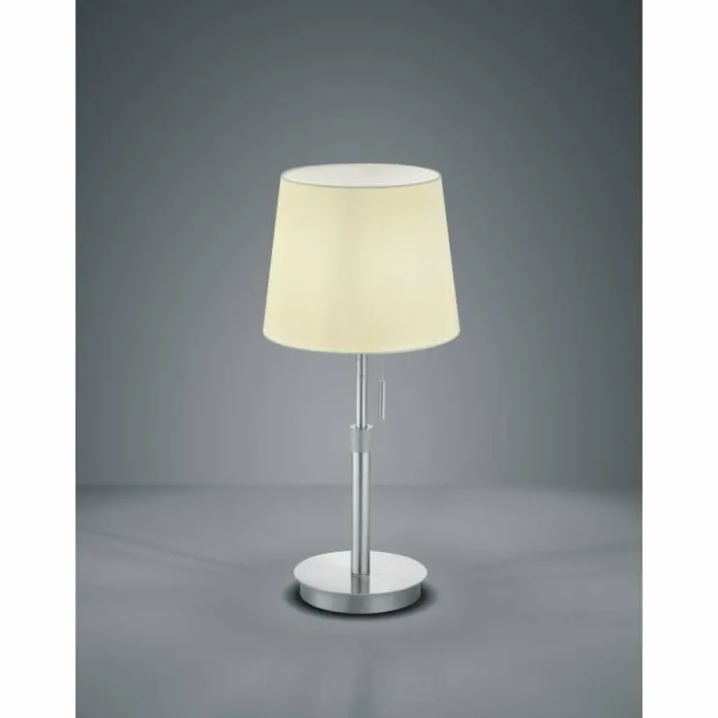 Luminaires Trio Lampe à poser Trio LYON Nickel mat, 1 lumière* Lampes À Poser