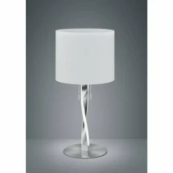 Luminaires Rustiques-Luminaires Trio Lampe à poser Trio NANDOR LED Nickel mat, 3 lumières