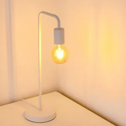 Lampes Industrielles-hofstein Lampe à poser Valcolla Blanc, 1 lumière