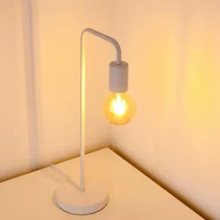 Lampes Industrielles-hofstein Lampe à poser Valcolla Blanc, 1 lumière