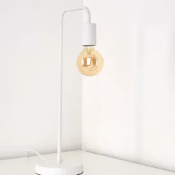 Lampes Industrielles-hofstein Lampe à poser Valcolla Blanc, 1 lumière