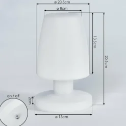 hofstein Lampe à poser Vallardo LED Blanc, 1 lumière