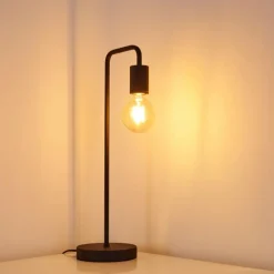 hofstein Lampe à poser Valocolla Noir, 1 lumière