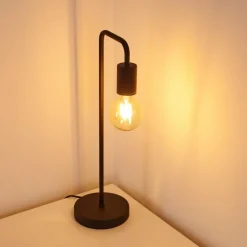 hofstein Lampe à poser Valocolla Noir, 1 lumière
