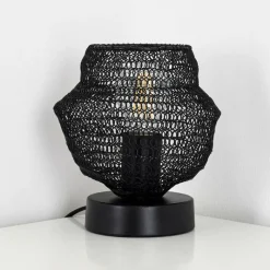 Lampes Vintages & Rétros-hofstein Lampe à poser Verpuppt Noir, 1 lumière