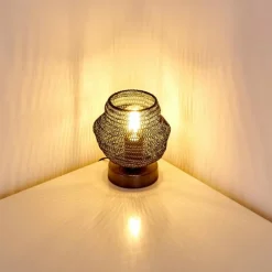 Lampes Vintages & Rétros-hofstein Lampe à poser Verpuppt Noir, 1 lumière