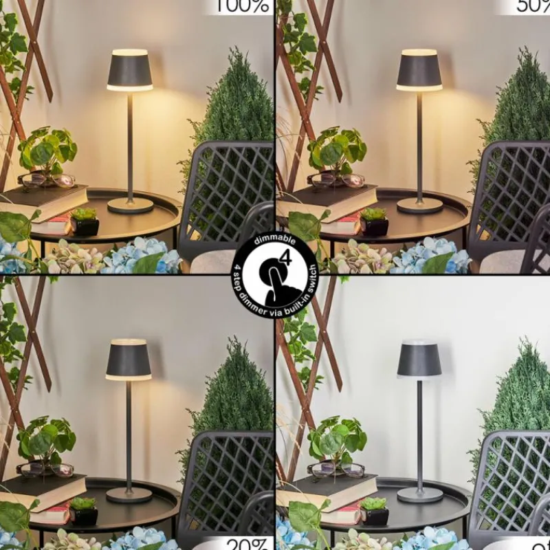 hofstein Lampe à poser Walt LED Anthracite, 1 lumière