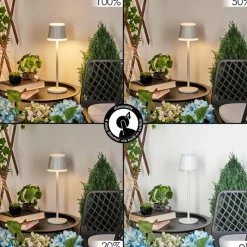 hofstein Lampe à poser Walt LED Gris, 1 lumière