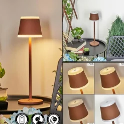 hofstein Lampe à poser Walt LED Rouille, 1 lumière